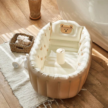 LumoNest Babybadkuip | Opblaasbaar, 0-3 jaar, 82 x 57 x 28 cm – Zorgeloos en comfortabel badplezier overal 1